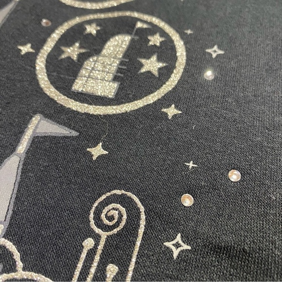 Disney Parks Disney World 2018 Full Zip Hoodie Black w/Front & Back Graphic, L - Picture 6 of 10